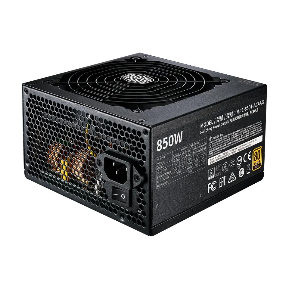 BLOC D'ALIMENTATION CM MWE 850W V2 GOLD (F-MODULAIRE)