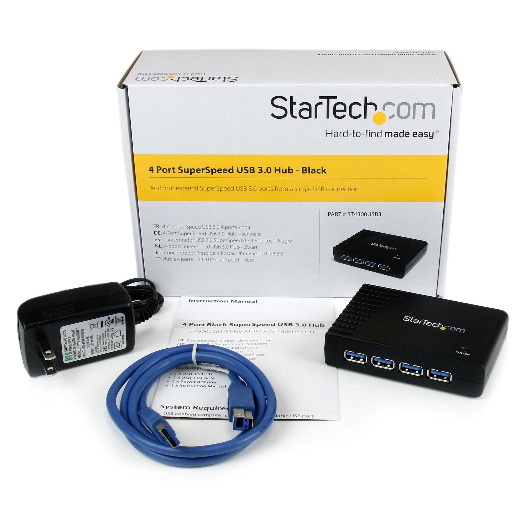 HUB USB 3.0 STARTECH 4 PORTS